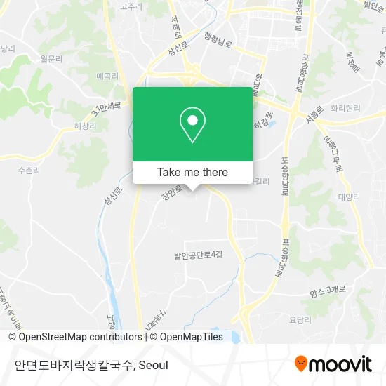 안면도바지락생칼국수 map