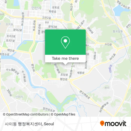 사이동 행정복지센터 map