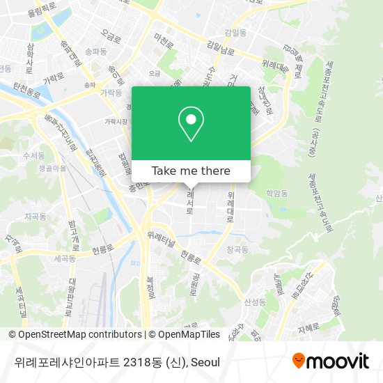 위례포레샤인아파트 2318동 (신) map