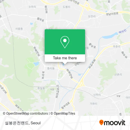 설봉온천랜드 map