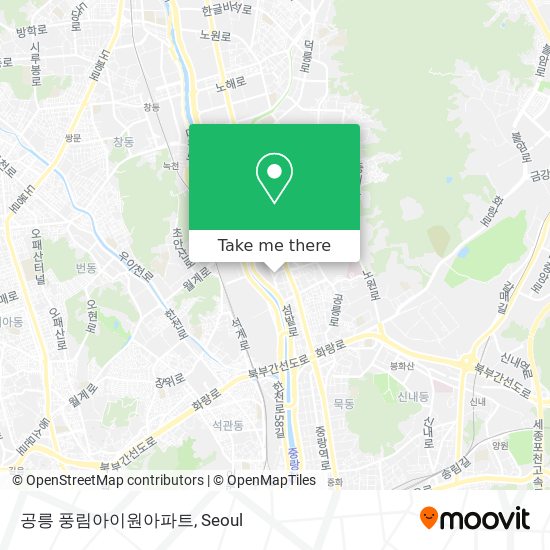 공릉 풍림아이원아파트 map