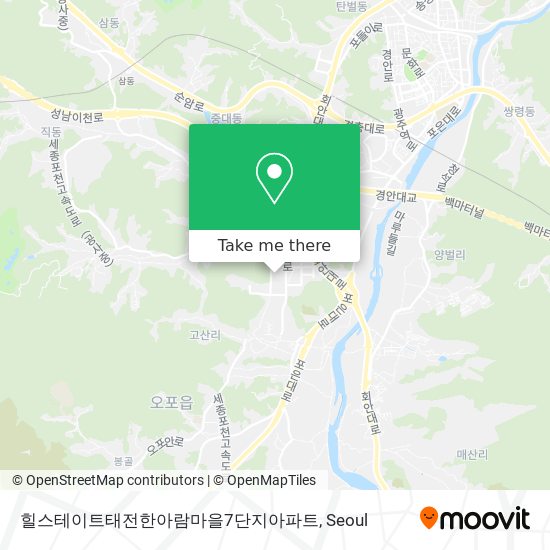 힐스테이트태전한아람마을7단지아파트 map
