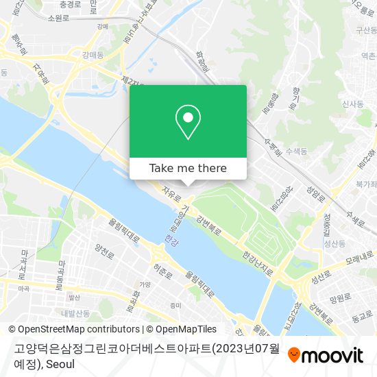 고양덕은삼정그린코아더베스트아파트(2023년07월예정) map