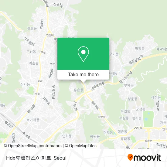 Hdx휴팰리스아파트 map