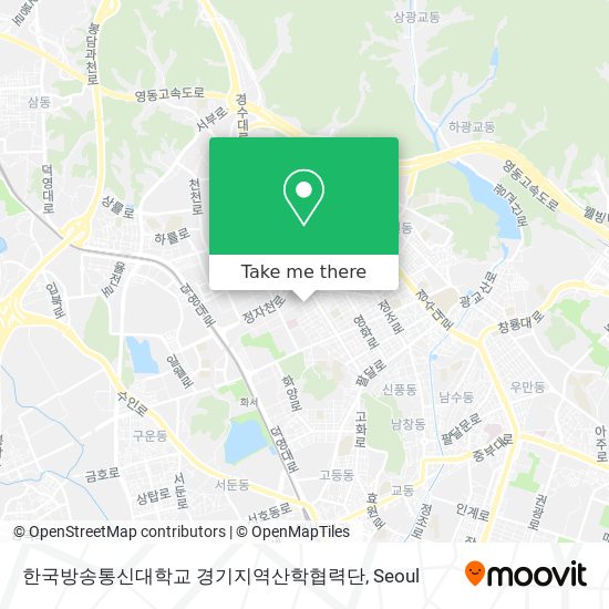 한국방송통신대학교 경기지역산학협력단 map