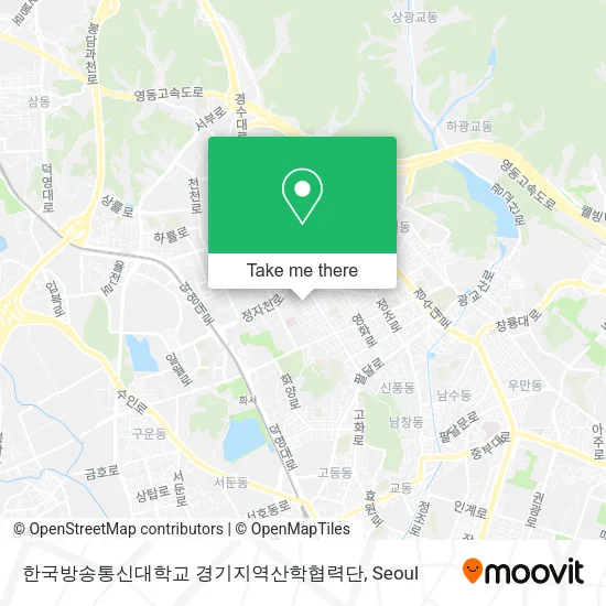한국방송통신대학교 경기지역산학협력단 map