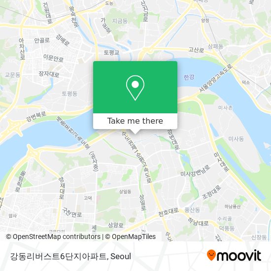 강동리버스트6단지아파트 map