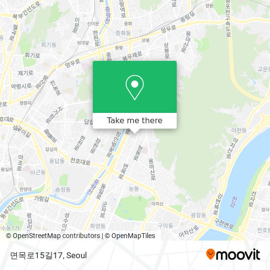 면목로15길17 map