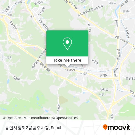 용인시청제2공공주차장 map