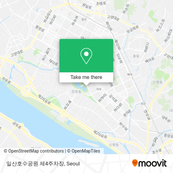 일산호수공원 제4주차장 map
