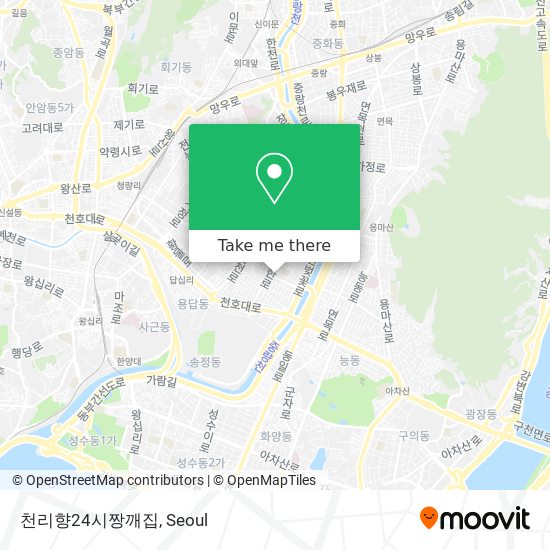 천리향24시짱깨집 map