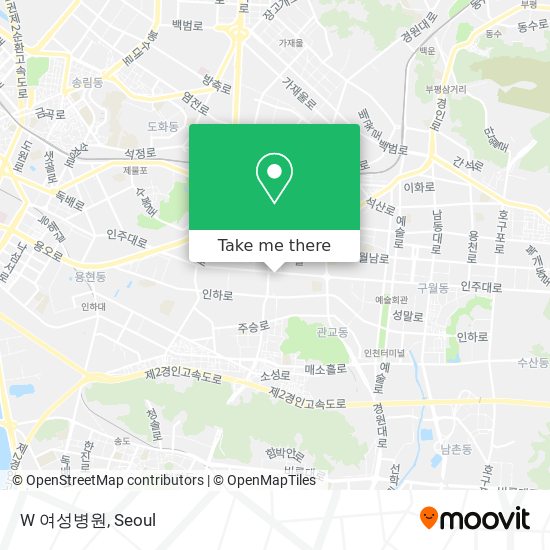 W 여성병원 map
