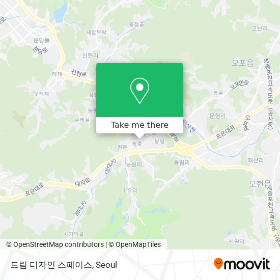 드림 디자인 스페이스 map