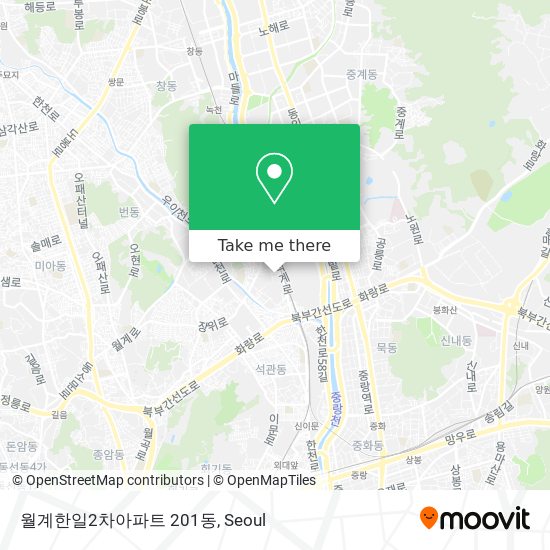 월계한일2차아파트   201동 map