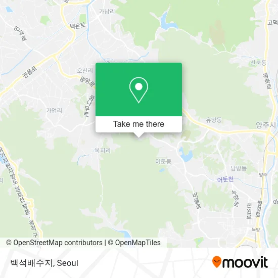 백석배수지 map