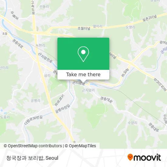 청국장과 보리밥 map