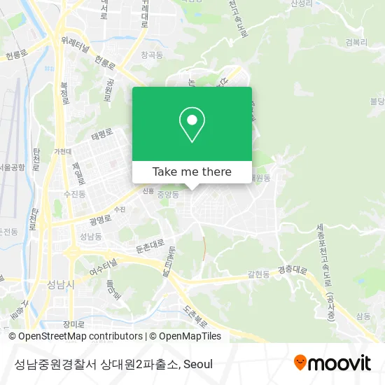 성남중원경찰서 상대원2파출소 map