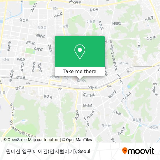 원미산 입구 에어건(먼지털이기) map
