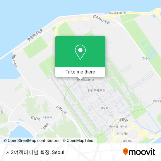 제2여객터미널 확장 map