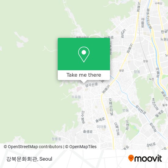 강북문화회관 map