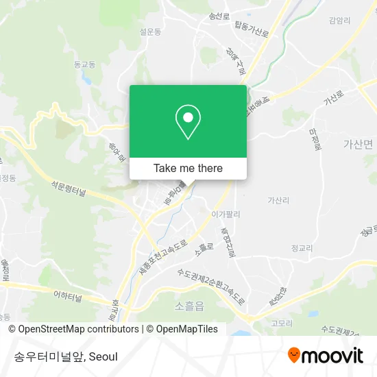 송우터미널앞 map