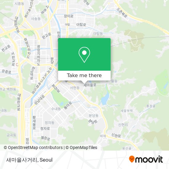 새마을사거리 map