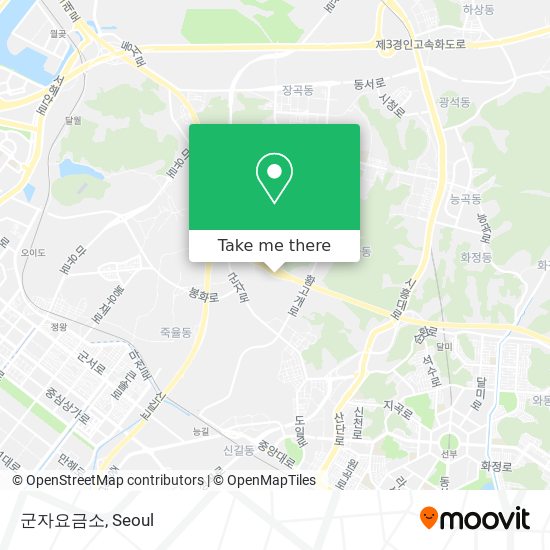 군자요금소 map