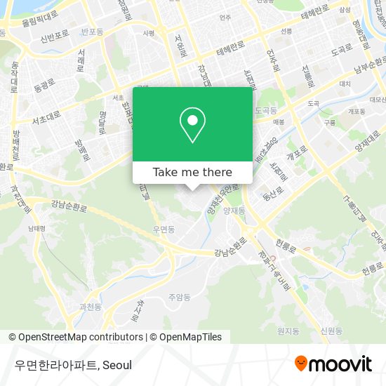 우면한라아파트 map