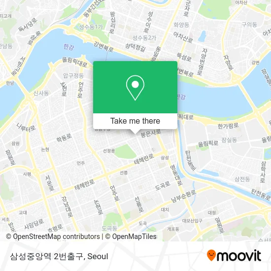 삼성중앙역 2번출구 map