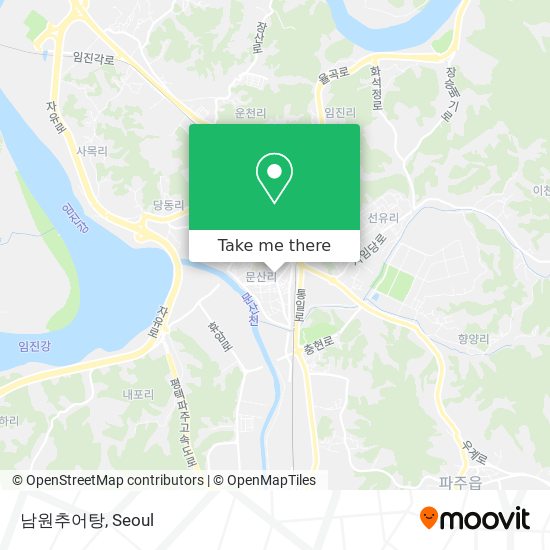 남원추어탕 map