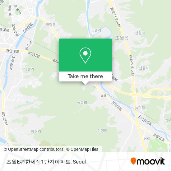 초월E편한세상1단지아파트 map