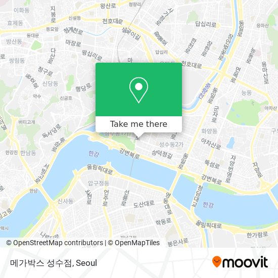 메가박스 성수점 map