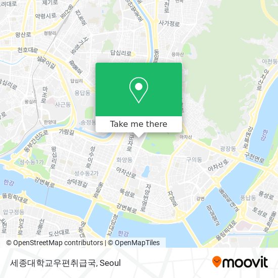 세종대학교우편취급국 map