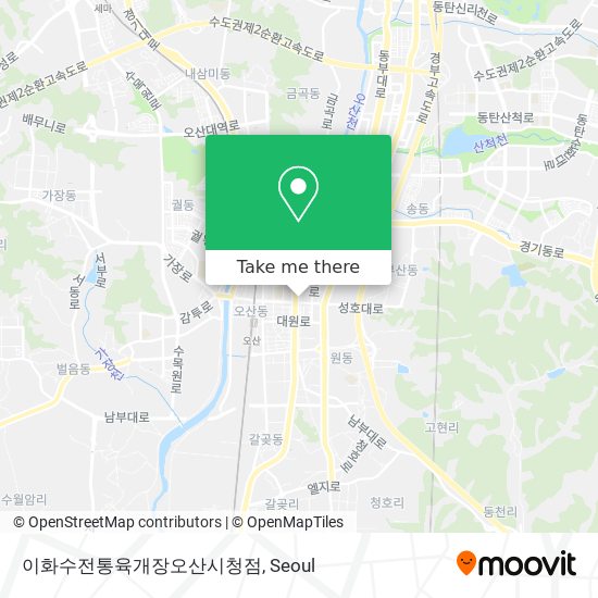 이화수전통육개장오산시청점 map