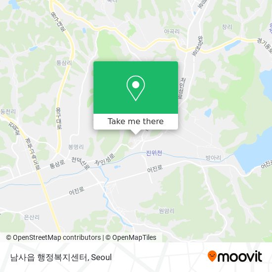 남사읍 행정복지센터 map