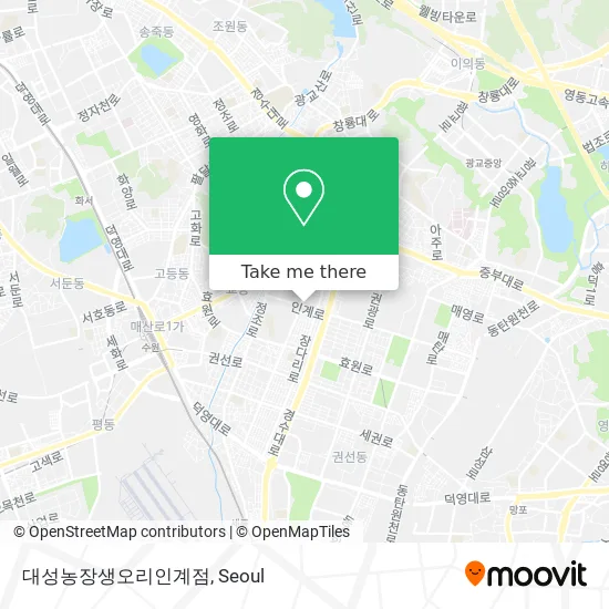 대성농장생오리인계점 map
