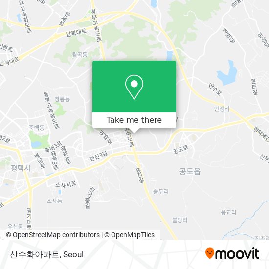 산수화아파트 map