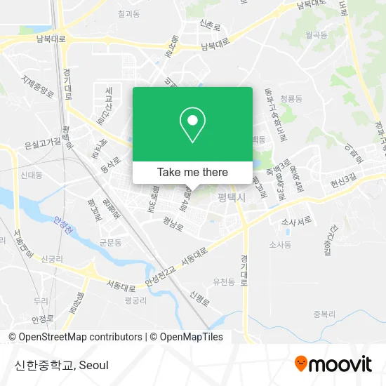 신한중학교 map