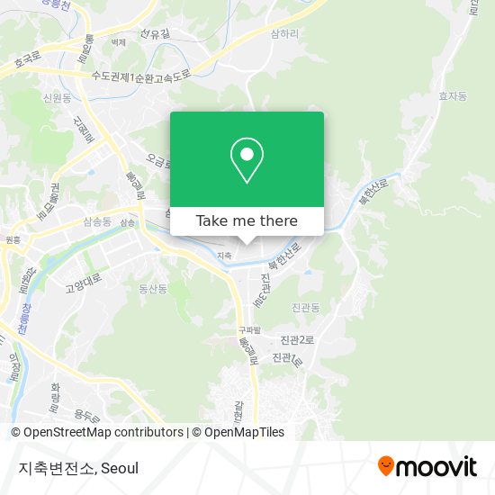 지축변전소 map