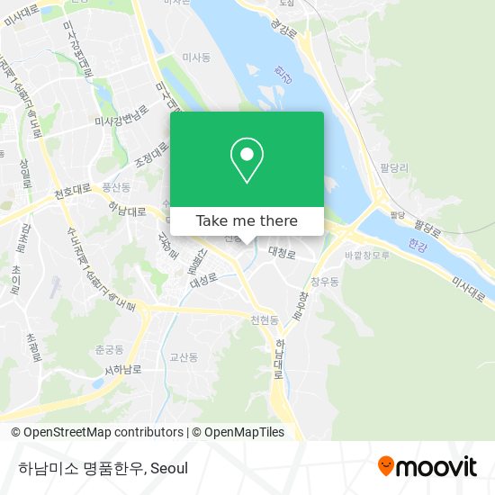 하남미소 명품한우 map