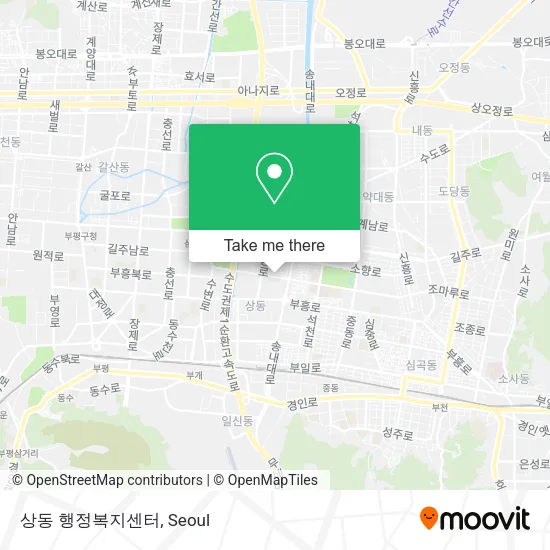 상동 행정복지센터 map