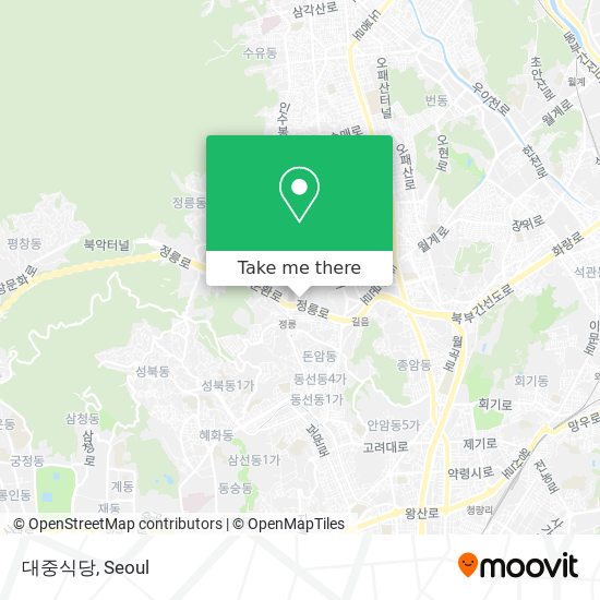 대중식당 map