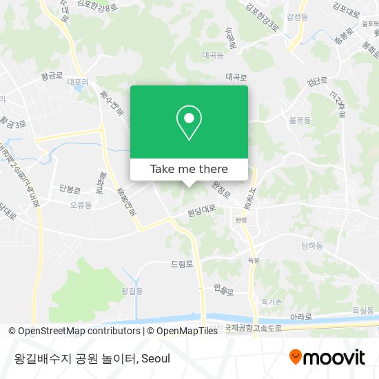 왕길배수지 공원 놀이터 map