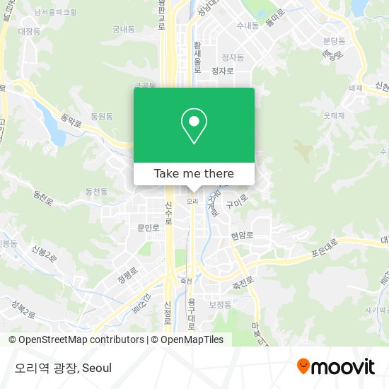 오리역 광장 map