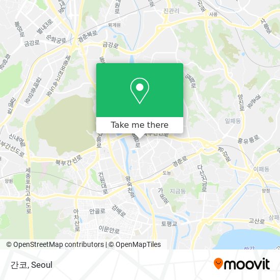 How to get to 간코 in 남양주시, 경기도 by Bus or Subway?