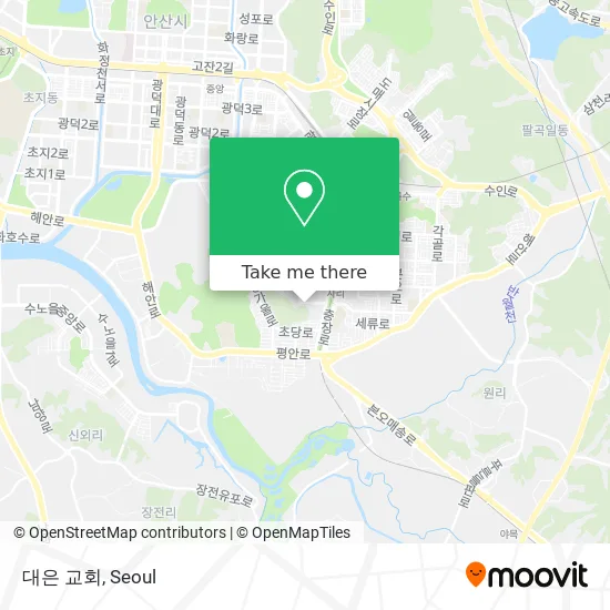 대은 교회 map