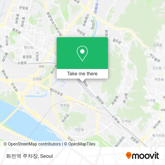 화전역 주차장 map