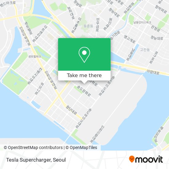 Tesla Supercharger map