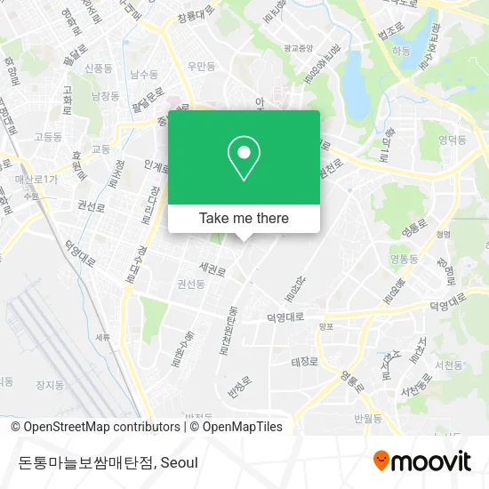 돈통마늘보쌈매탄점 map