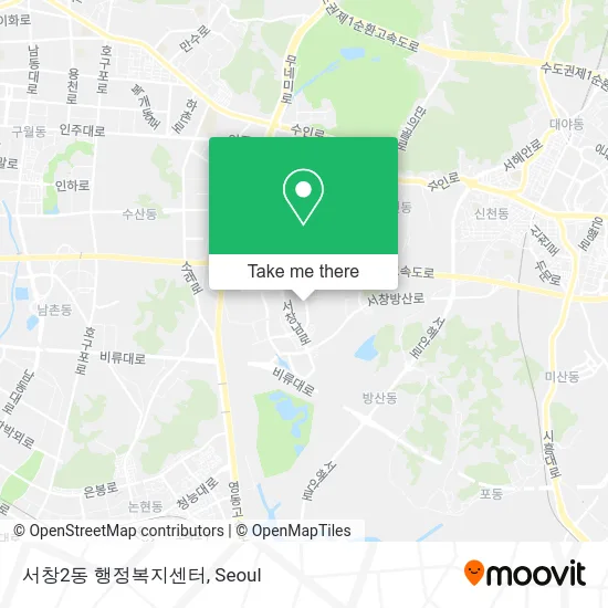서창2동 행정복지센터 map